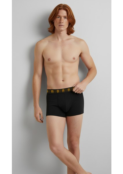 Erkek 3'lü Premium Pamuk Likralı Esnek Kumaş Boxer