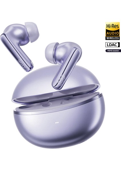 Melobuds N70 Bluetooth Kulaklık 6.0 -Anc - Hi-Res -Ldac-Fast Pair-50 Saat Dinleme-Çift Cihaz Mor