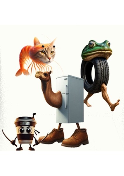 Unisex Brainrot Baskılı Çocuk Swaetshirt Kapüşonlu 3 Iplik Şardonlu fırsatları