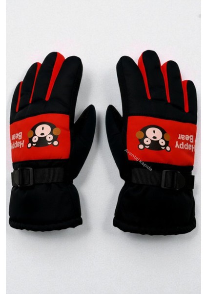 Çocuk Kışlık Kayak & Kar Eldiveni – Polar Astarlı, Suya Dayanıklı, Sıcak Tutan Model (4–10 Yaş)