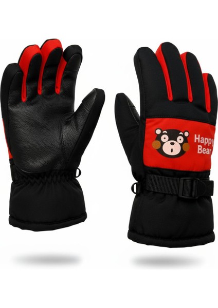 Çocuk Kışlık Kayak & Kar Eldiveni – Polar Astarlı, Suya Dayanıklı, Sıcak Tutan Model (4–10 Yaş)