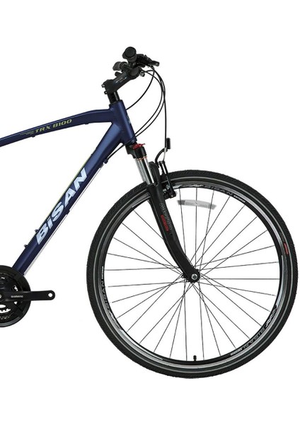 TRX8100 700C 50CM Kadro Trekking Bisikleti Lacivert / Beyaz fiyatları