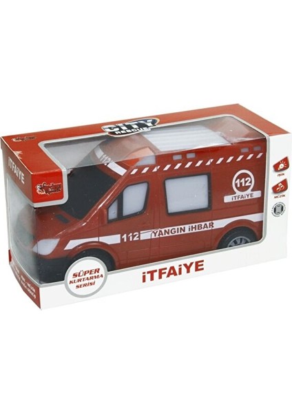 Vardem Kutulu Pilli Itfaiye Arabası Sesli Işıklı Çarpdön Itfaiye Aracı 110 Itfaiye Eğitici Oyuncak
