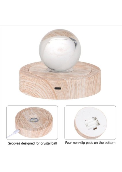 Yuvarlak Stand LED Dönen Ekran Kristaller Için Stand Tabanı Işıklı Temel 8 Işık Modları Ekran Kaideleri (Gümüş) (Yurt Dışından) fırsatları