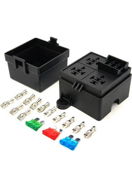 3 Yollu 4pin Sigorta Tutucu Röle Tutucu Devre Standardı Ato Blade Sigorta Röle Tutucu 12V 40A Röle (Yurt Dışından) fiyatları