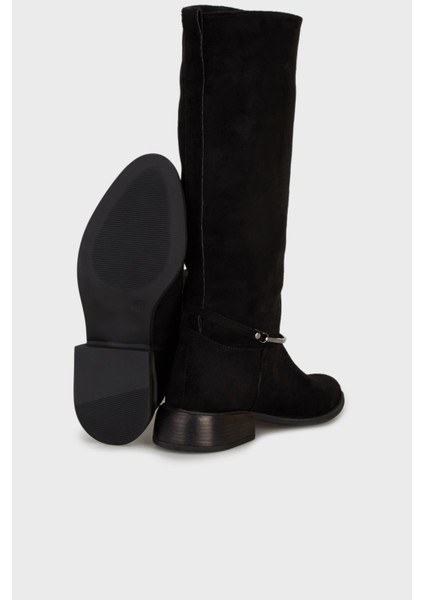 Süet Deri Tokalı Çizme Bayan Çizme PC55048 fırsatları