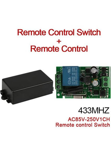 2x Universal 433 Mhz Ac 220V 1 Kanallı Uzaktan Kumanda Anahtarı Mini Kablosuz Röle Alıcı Modülü (Yurt Dışından) indirimleri