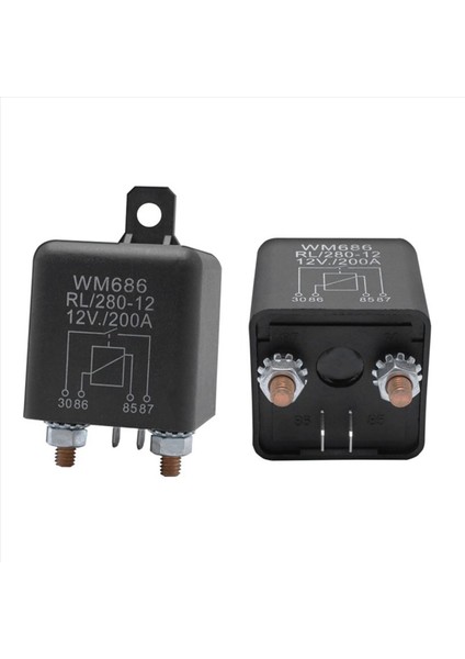 2x Pil Izolatör Rölesi 12V 4 Pimli WM686 Başlangıç Röle Araç Açma/kapama Anahtarı Normalde Açık Röle RL/280 200A (Yurt Dışından) modelleri