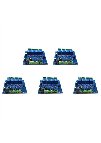 5x Modbus Rtu 4 Yolu Röle Modülü 7-24V Röle Modül Anahtarı RS485/TTL Giriş ve Ters Koruma ile Çıkış (Yurt Dışından)