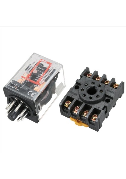 10X MK2P-I Clear Shell Dpdt AC220V Güç Röle Soket Taban (Yurt Dışından) modelleri