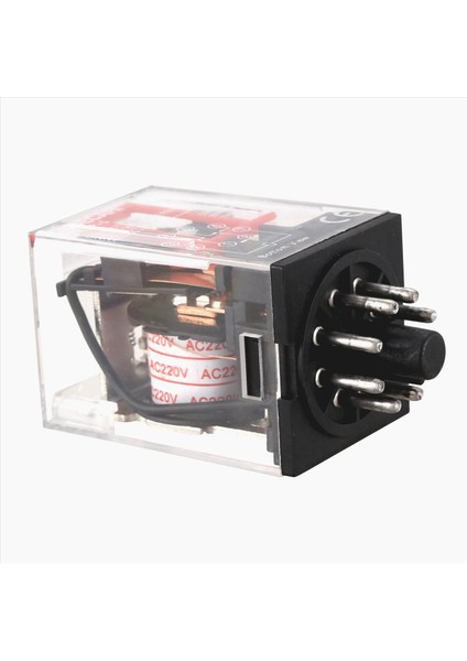 10X MK2P-I Clear Shell Dpdt AC220V Güç Röle Soket Taban (Yurt Dışından) fırsatları