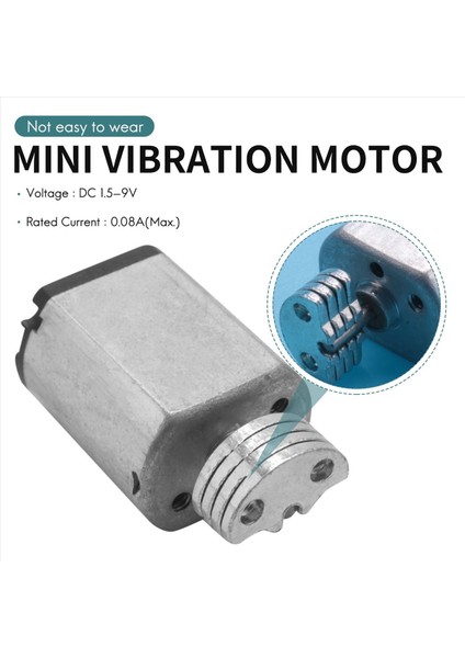 Dc1 5V-9V 0 08A 3200RPM Çıkış Hız Mikro Titreşimli Motor 18X15X12MM Gümüş (Yurt Dışından) modelleri