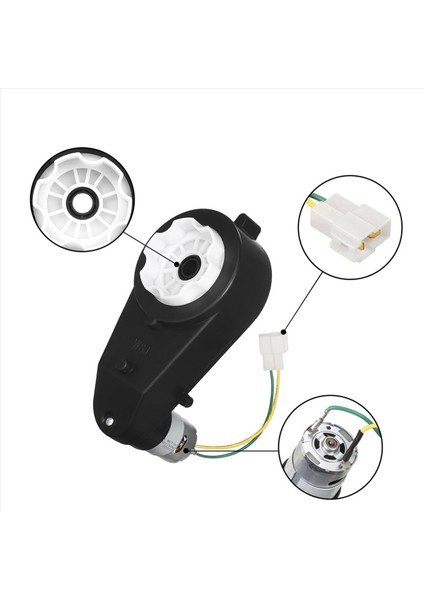 24V Kids Araç Şanzımanı 30000RPM Motor 4 Pcs Elektrik Motor Gibik Motosistleri Hızlı RS555 Treve Motor (Yurt Dışından) indirimleri