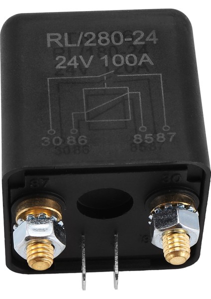 Akım Röle Başlangıç Röle Güç Araç Kamyonu Motor Otomotiv Ağır Akım Başlangıç Rölesi Düşük Güç Tüketimi 24VDC (Yurt Dışından)