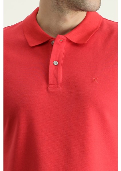 Slim Fit Dar Kesim Nakışlı Pamuk Polo Yaka Tişört indirimleri