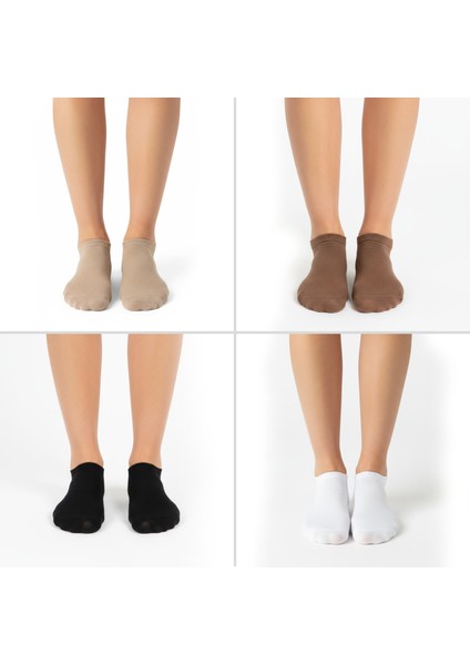 Gost Liria- Kadın Bambu Patik Çorap – 4’lü Karışık Renk modelleri