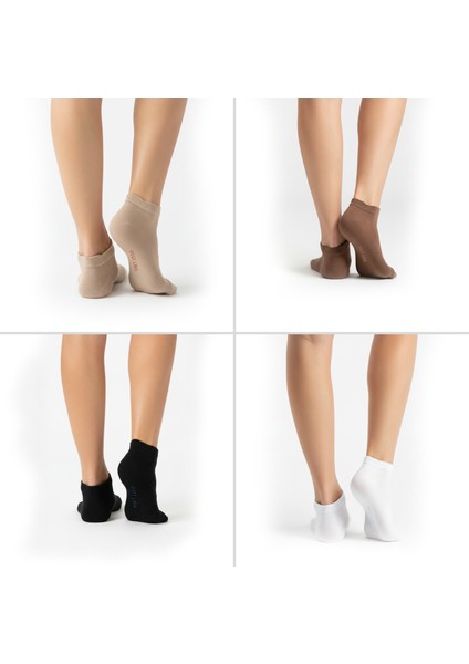 Gost Liria- Kadın Bambu Patik Çorap – 4’lü Karışık Renk indirimleri