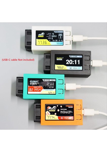 Nerdminer V2 Pro 78KH/S Mini Bitcoin Lotto Madenci Fan 5W Power Btc Solo Lotto Maden Makinesi Turuncu (Yurt Dışından) modelleri