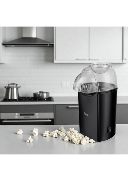ZLN8045 Popcorn | Patlamış Mısır Makinesi | 1200W | Yağsız ve Sağlıklı Pişirme | Siyah