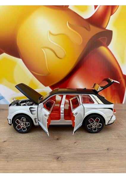 Die Cast Rolls Royce Suv Model Metal Rolls Royce Açılabilir Kapılar Sesli Işıklı Model Araba 22CM indirimleri