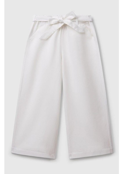 Kız Çocuk Keten Pantolon F01W 6/14 Yaş