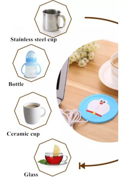 USB Güçlü Silikon Bardak Isıtma Altlığı | Ofis ve Ev Için Isıtıcı fırsatları