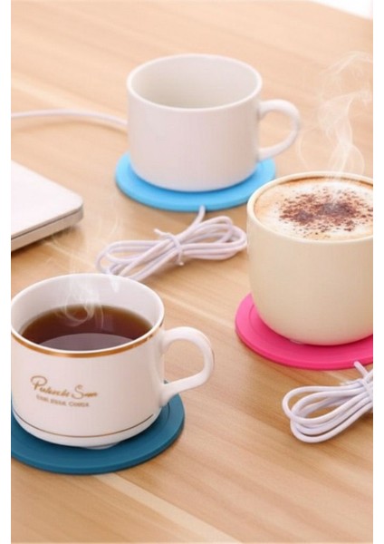 USB Güçlü Silikon Bardak Isıtma Altlığı | Ofis ve Ev Için Isıtıcı