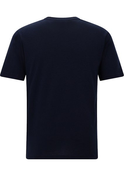 V Yaka Regular Fit Nakışlı Pamuklu T-Shirt fiyatları