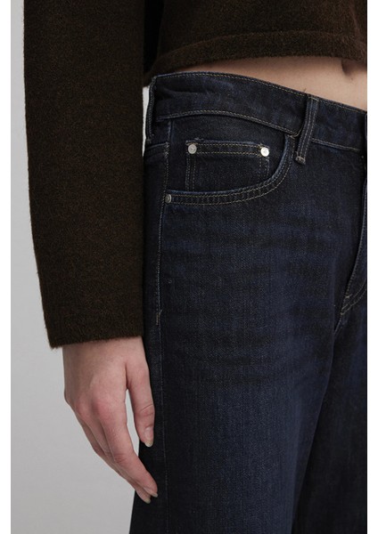 Malibu Pamuklu Wide Leg Fit Yüksek Bel Bol Paça Jeans Bayan Kot Pantolon 1010152 indirimleri