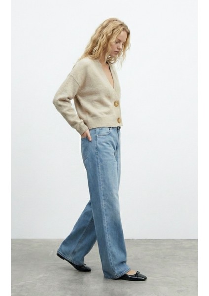 Kadın Oversize Gold Düğmeli Triko Hırka fiyatları