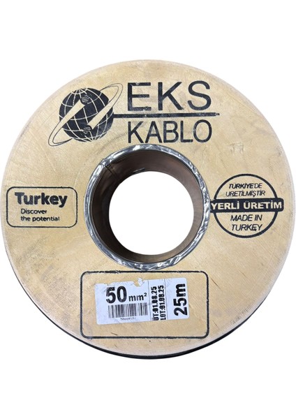 Akü Kablosu 50MM %100 Bakır Siyah 2 Metre Fiyatı