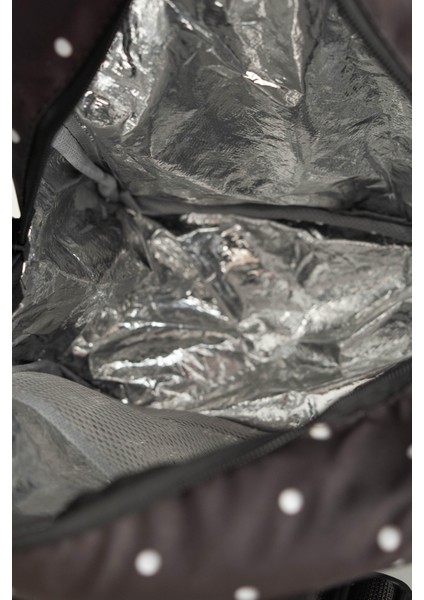 Termal Ek Gıda Çantası Siyah Puantiye modelleri