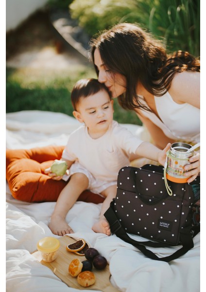 Termal Ek Gıda Çantası Siyah Puantiye fırsatları