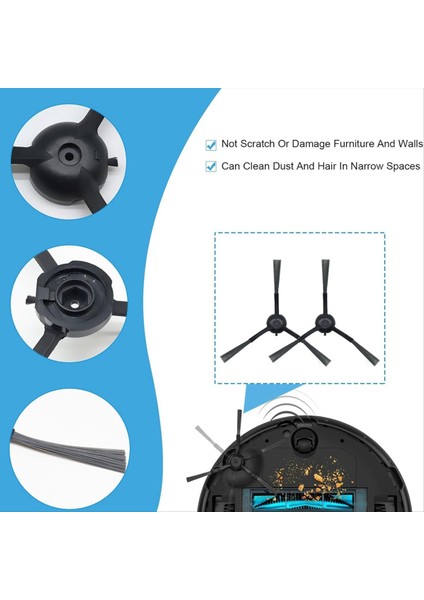 Cecotec Conga Için 11090 Vakum Süpürge Robot Yedek Parça Ana Yan Fırça Hepa Filtre Mop Bez Tuz Torbaları (Yurt Dışından) modelleri