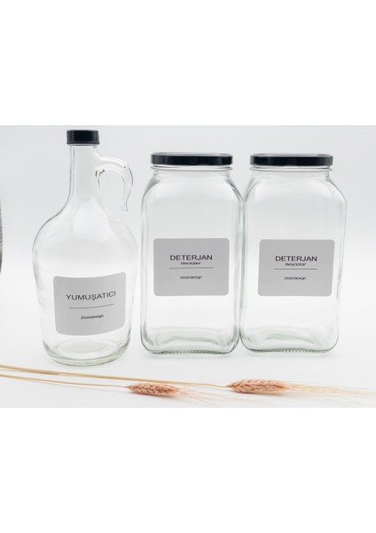 Renkli Cam Kavanoz 3l, Şık ve Kullanışlı, Farklı Ev Dekorları Için Idealdir fiyatları