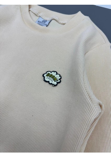 Mevsimlik Unisex Alt Üst Pamuklu ve Likralı Gündelik Eşofman Takımı 1-5 Yaş fırsatları