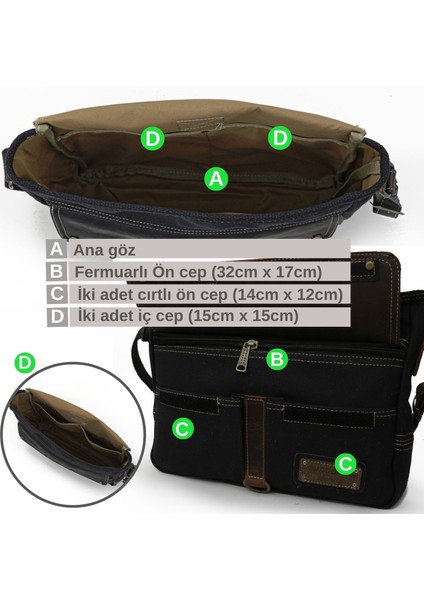 4047 Antiochia Hakiki Deri Siyah Kahve Omuz Postacı Okul Suya Dayanıklı Mumlu Kanvas Laptop Çantası modelleri