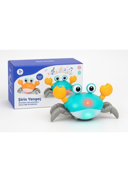 Sensörlü Emekleme Destekli Işıklı & Sesli–müzikli Akıllı Yengeç Oyuncağı (3+ Ay)" fiyatları