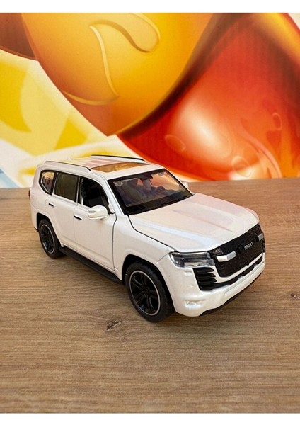 Toyota Land Cruiser V8 Model Demir Jip Metal Oyuncak Araba Kapı Bagaj Açılır Land Jeep Landcrusier fırsatları