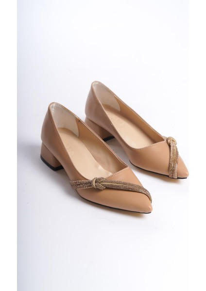 Kadın Valeri Nut Yandan Taşlı Alcak Ökçe Abiye Valeri Ayakkabı fırsatları