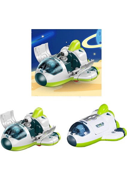 Uzay Seti Astronotlu Uzay Arabası Uzay Roketi Uzay Mekiği 3 Lü Uzay Istasyonu Oyuncak Seti 11 cm fırsatları