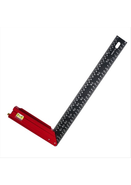 Yeni Hasta Alüminyum Alaşımlı Çok Fonksiyonlu 90 Derece Ahşap Işleme Kare Kombinasyonu Kare Delik Cetvel 40CM (Yurt Dışından)