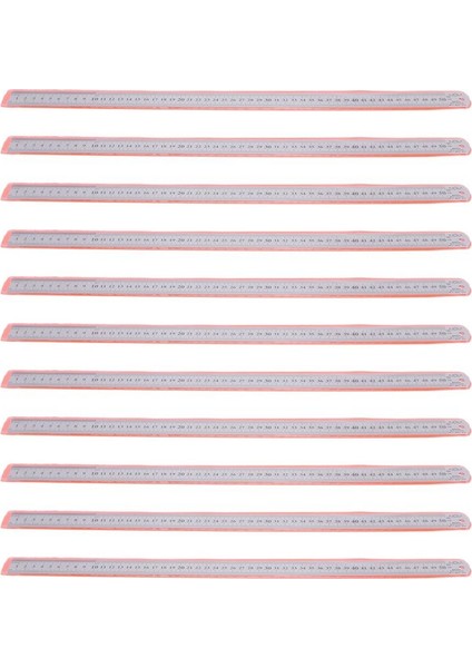 10X Groove Sağ Paslanmaz Çelik Metrik Cetvel 50 cm Paslanmaz Metrik Cetvel (Yurt Dışından)