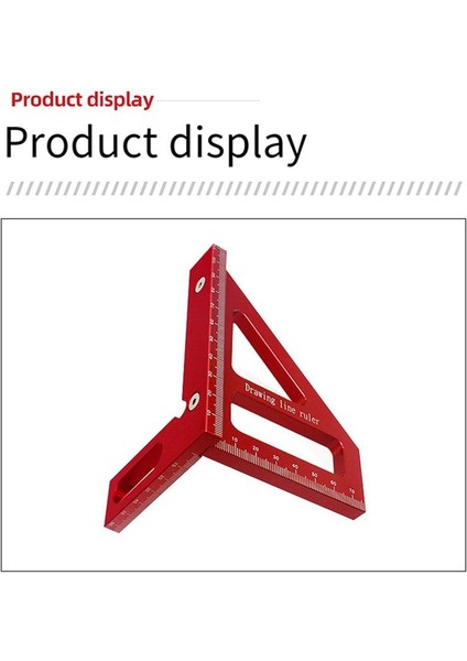 Çok Açılı Metrik Ahşap Işleme Cetveli Çizgi Çizim Cetvel Açısı Cetvel Ağaç Işleme Aracı Çizim Aracı Mavi (Yurt Dışından) modelleri