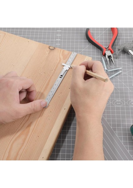 6pcs Çıkarılabilir Klipsli Cep Cetveli Hassas Cep Cetveli Metrik Cetvel Paslanmaz Çelik Ölçekli Makinist Cetvel 6inch (Yurt Dışından) indirimleri