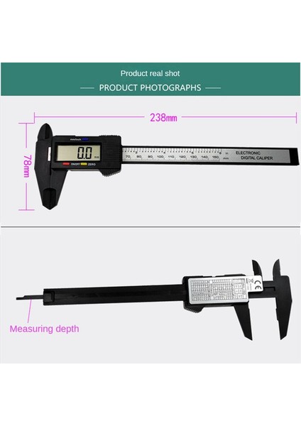 Dijital Ekran Kaliperi 150MM Vernier Caliper Ev Hassas Ölçüm (Yurt Dışından) fırsatları
