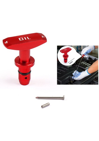 Kırmızı 1999-2011 Kütük Yağ Çubuğu Sapı Dip Çubuğu Petrol Kaliperi Ford Ford Mustang Dodge Jeep Gt V8 GT500 (Yurt Dışından) modelleri