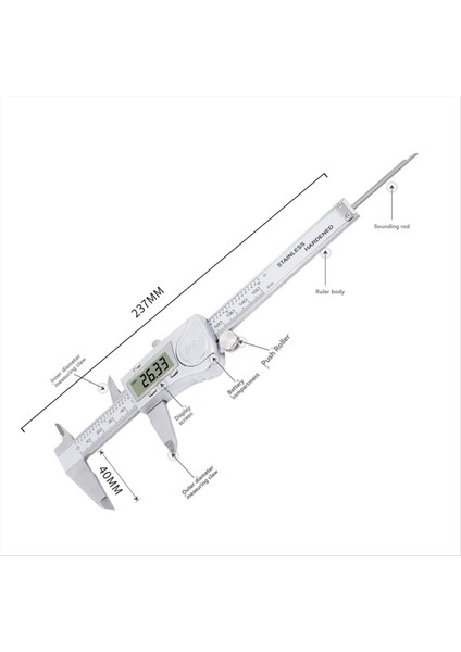 Sertleştirilmiş Paslanmaz Çelik Kaliper Dijital Kaliper Vernier Kaliperler Kaliper Su Geçirmez Kaliper (Yurt Dışından) indirimleri