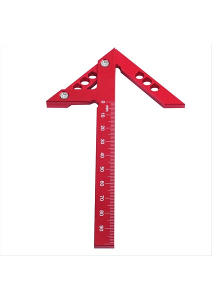Merkez Bulucu Ahşap Işleme Meydanı 45/90 Derece Dik Açılı Çizgi Göstergesi Merkez Scribe Carpenter Cetvel Ahşap Ölçüm Aracı (Yurt Dışından) fırsatları