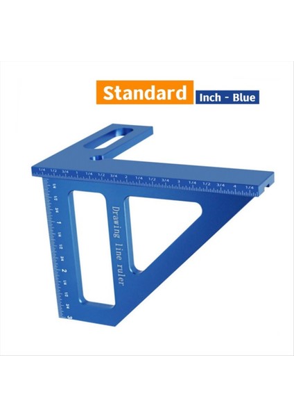 Carpenter Meydanı Alüminyum Çiftçilik Üçlü Cetvel Hassas Delik Scriber Ahşap Işleme Meydanı Prestor 45/90 Derece Black (Yurt Dışından) fırsatları